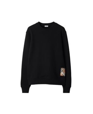  Check Label Cotton Sweatshirt