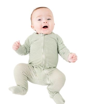  Boys' Evergreen Stripe Bamboo Sleeper - Baby