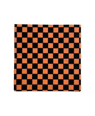 Checkered Paper Large Napkins, Set of 16