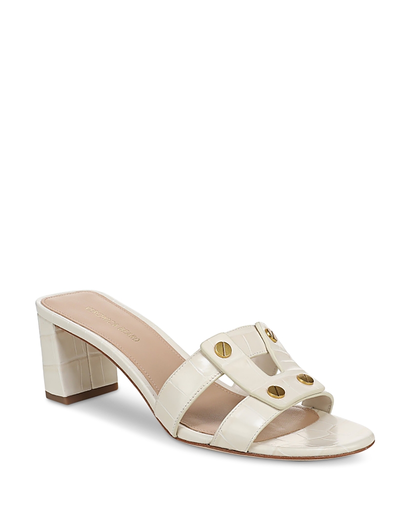 Veronica Beard Women's Via Studded Slide Sandals In White