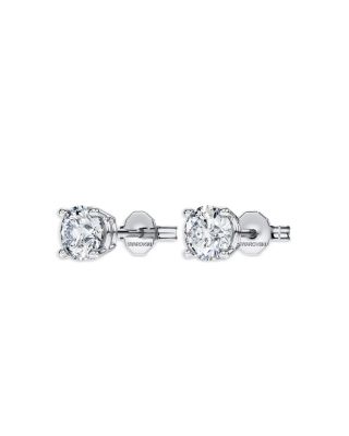 14K Yellow Gold Eternity Certified Lab Grown Diamond Stud Earrings