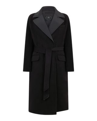 Lafleur Wool Blend Long Wrap Coat
