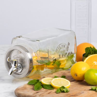Glass Fridge Dispenser, 120 Oz.