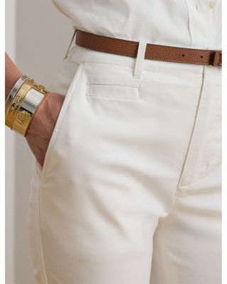Stretch Cotton Chino Flare Pants