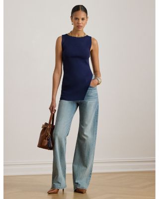 Rib Knit Sleeveless Sweater