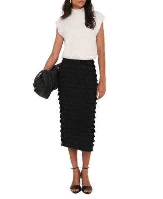 Women's Textured Pencil Skirt