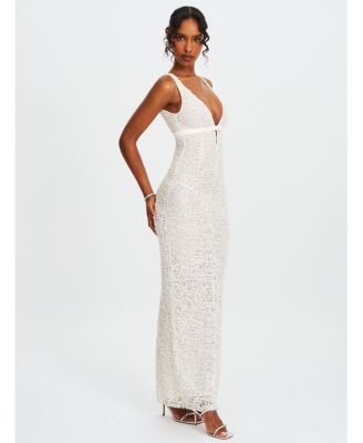  Adelaide Beaded Sequin Net Bodycon Gown