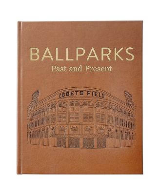  Ballparks Past & Present Leather Bound Book