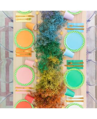 Solid Shade Colors Paper Party Cups, Set of 8