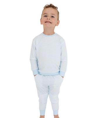  Boys' Seaside Stripe Little Lounger Bamboo Sweatsuit - Baby, Little Kid