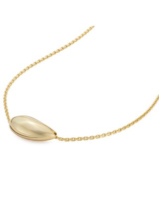 Wave Pendant Necklace, 15-17"