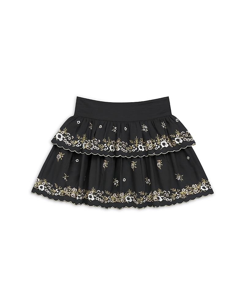 KatieJnyc Girls' Tween Allegra Floral Embroidered Skirt - Big Kid