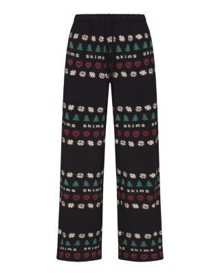 Cropped Top & Drawstring Pants Pajama Set