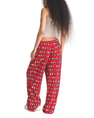 Pointelle Cropped Camisole & Waffle Knit Pants Pajama Set