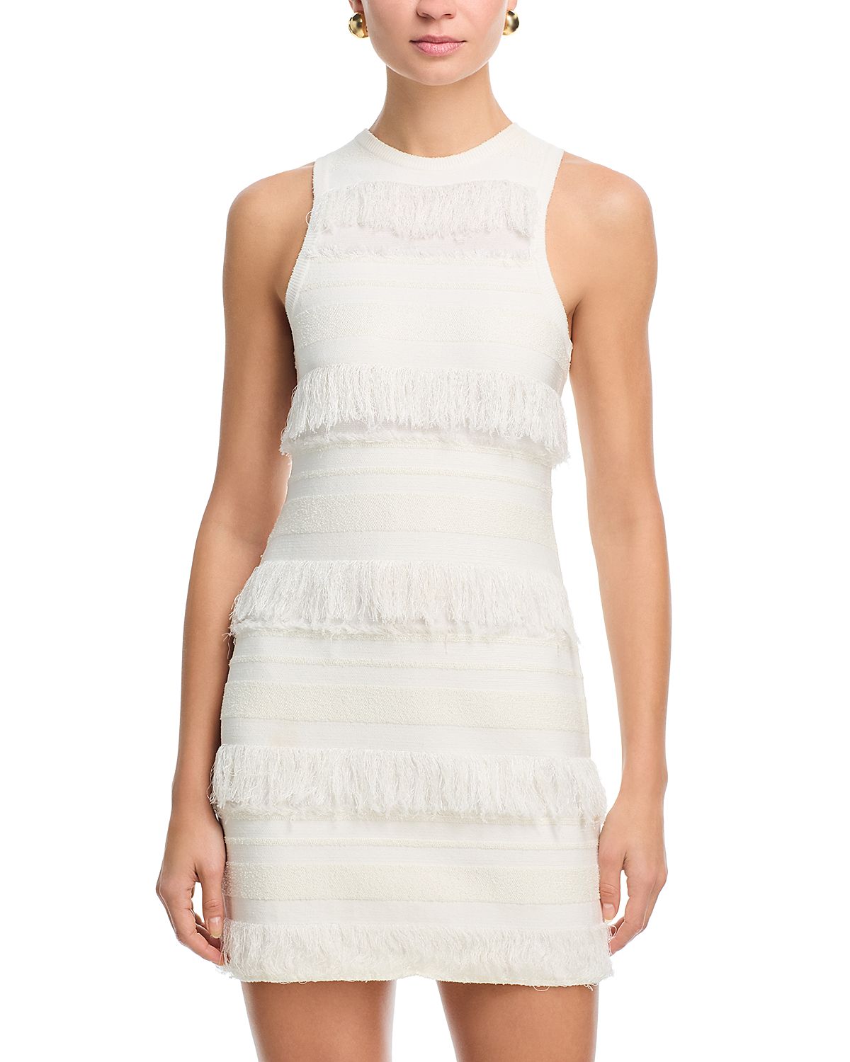 Simkhai Elly Knit Fringe Mini Dress