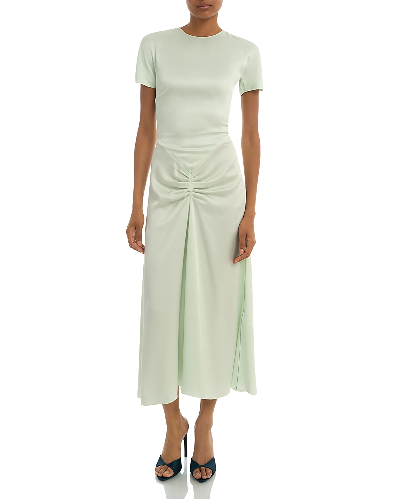 Victoria Beckham Gathered T-Shirt Midi Dress
