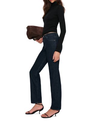 Greer Mid Rise Straight Jeans in Ondine