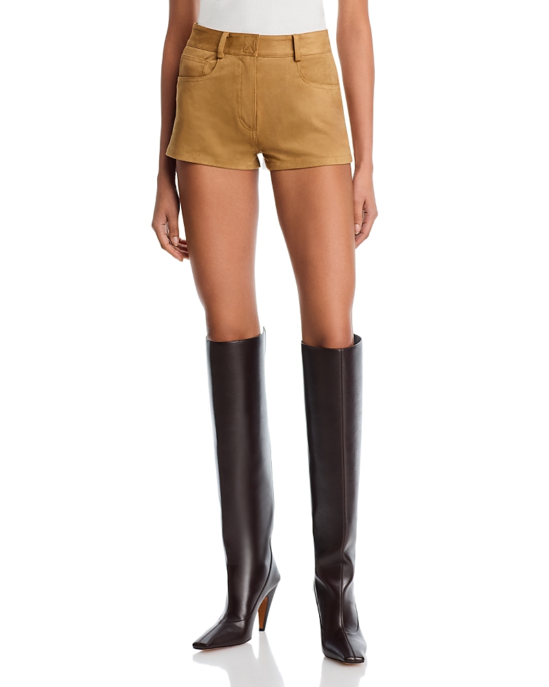 Norma Kamali High Waist Jean Shorts