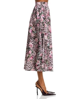 Seina Front Placket Midi Skirt