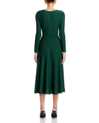 Jewel Neck Midi Dress