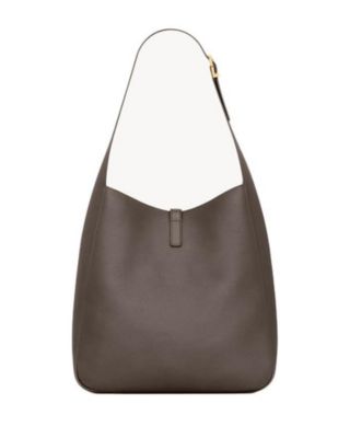 Le 5 A 7 Supple Large Shoulder Hobo Bag In Grained Leather