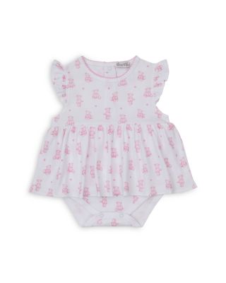 Girls' Short Sleeved Bear Print Bodysuit Dress - Baby