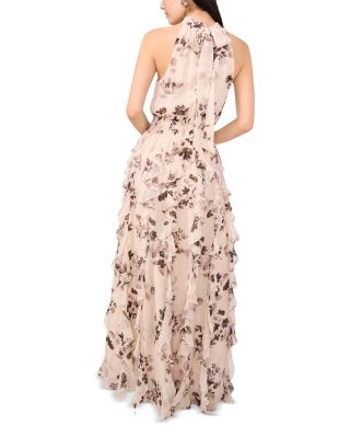 Flounce Cascading Maxi Dress