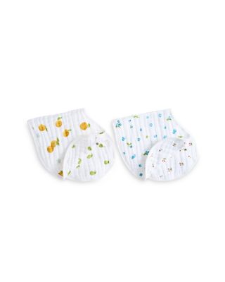 Unisex Fresh Fruit Muslin Burpy Bibs, 2 Pack