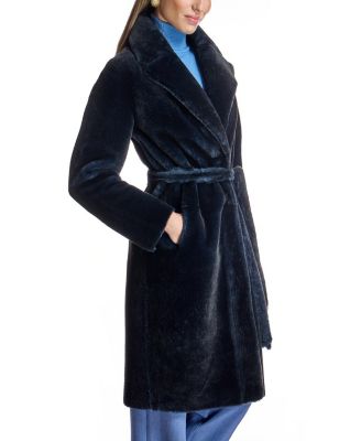  Belted Shearling Coat
