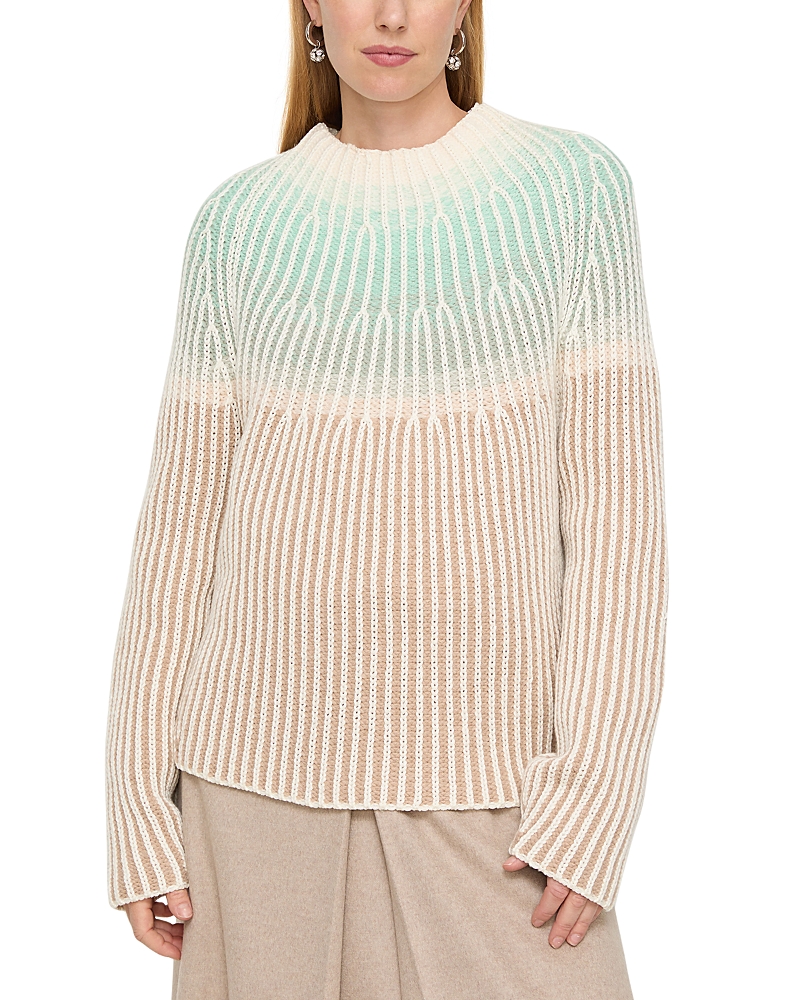 Lafayette 148 New York Cashmere Gradient Funnel Neck Sweater
