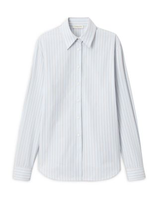 Fitted Cinched Waist Linen Shirt 