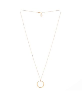  Juste un Clou Pendant Necklace 18K Gold with Diamonds, 16.5 - 18"