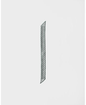 Printed Silk Skinny Scarf