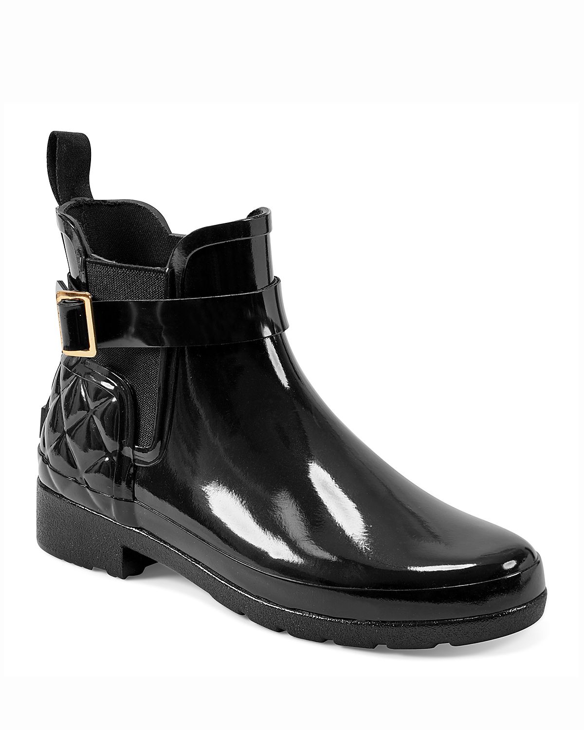 Hunter Women's Refined Quilted Rubber Chelsea Boots