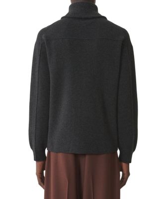  Cashmere Zip Cardigan