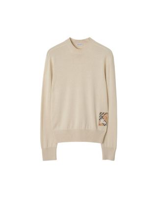 Check Label Wool Sweater
