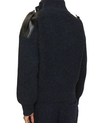 Wool Half Button Sweater