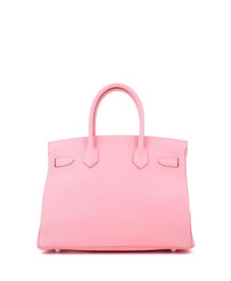 Birkin 30 Handbag Pink Epsom with Palladium Hardware