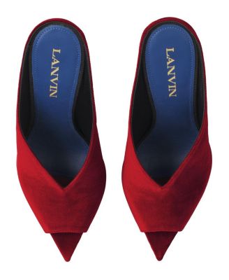 Women's Midnight Step Mule in Velvet