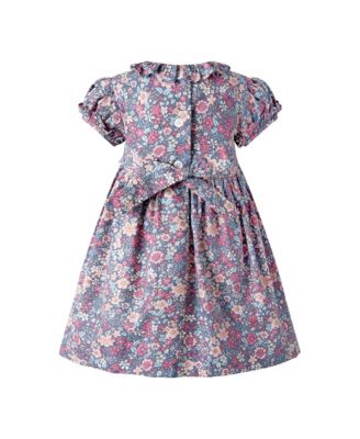 Girls' Floral SS Smocked Dress and Bloomers - Baby