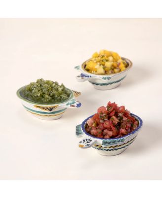  Majolica Salsa Turtle Bowls, Set of 3