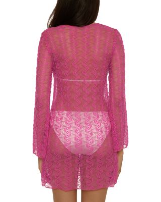 Golden Riviera Crochet Tunic Swim Cover-Up