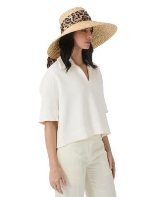 Mirabel Satin Scarf Straw Sun Hat