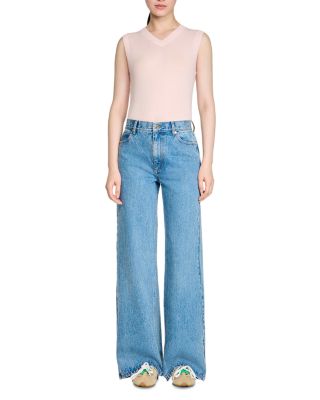 Samuel High Rise Wide Leg Jeans in Blue Jean