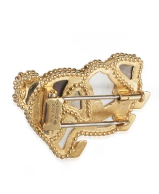 Lucky Animals 18k Yellow Gold Brooch