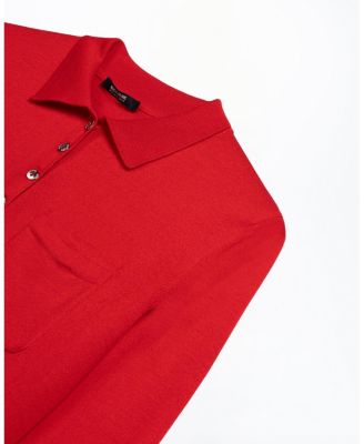  Relaxed Polo Knit Sweater