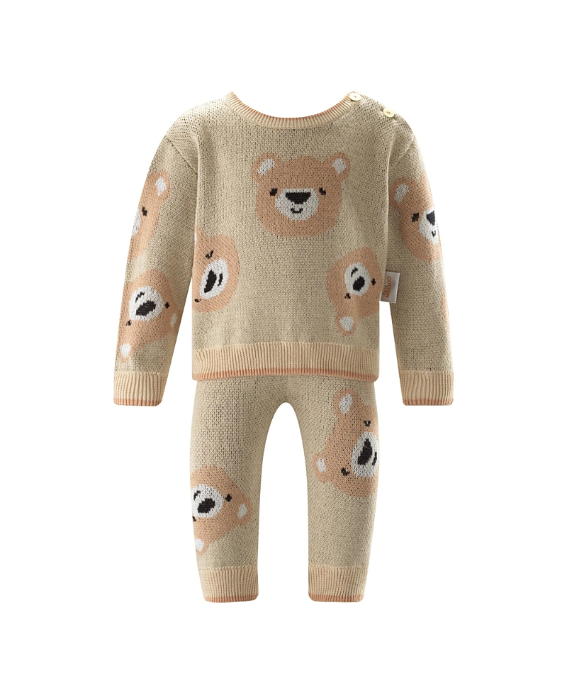 Rachel Riley Boys' Teddy Knit Sweater and Leggings Set - Baby
