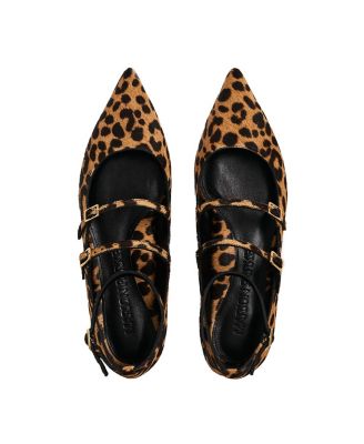  Women's Calf Hair Francine Flat