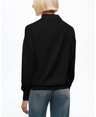  Relaxed Polo Knit Sweater