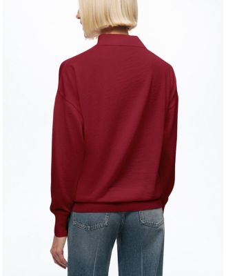  Relaxed Polo Knit Sweater